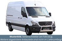 Schwellerrohre ohne Tritt für Mercedes Sprinter W906 W907 W910 Edelstahl poliert Ø63mm TÜV