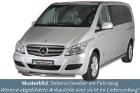 Schwellerrohre ohne Tritt für Mercedes Viano W639 Bj.10- Edelstahl poliert Ø63mm TÜV