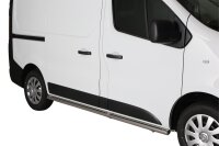 Schwellerrohre ohne Tritt für Nissan NV300 Edelstahl...