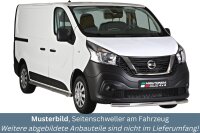 Schwellerrohre ohne Tritt für Nissan NV300 Edelstahl...