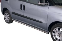 Schwellerrohre ohne Tritt für OPEL Combo D Bj. 12-18 Edelstahl poliert Ø63mm TÜV