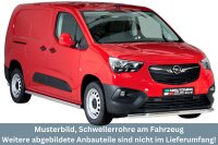 Schwellerrohre ohne Tritt für OPEL Combo E L2 Bj.18-...