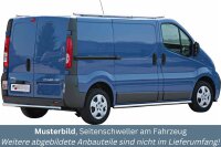 Schwellerrohre ohne Tritt für OPEL Vivaro Bj. 08-13 Edelstahl poliert Ø63mm TÜV