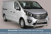 Schwellerrohre ohne Tritt für OPEL Vivaro Bj. 14-18 Edelstahl poliert Ø63mm TÜV