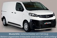 Schwellerrohre ohne Tritt für OPEL Vivaro Zafira Life L2 Edelstahl poliert Ø63mm TÜV