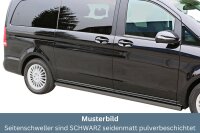 Schwellerrohre SCHWARZ ohne Tritt für Mercedes...