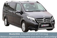 Schwellerrohre SCHWARZ ohne Tritt für Mercedes...