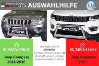 Frontbügel Edelstahl für Jeep Compass ab 2022 63mm mit ABE Frontschutzbügel Bullbar