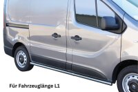 Schwellerrohre ohne Tritt für Renault Trafic 3 2014-...