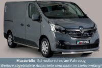 Schwellerrohre ohne Tritt für Renault Trafic 3 2014- (L2) Edelstahl poliert Ø63mm TÜV