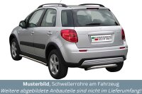 Schwellerrohre ohne Tritt für Suzuki SX4 06-09 Edelstahl poliert Ø63mm TÜV