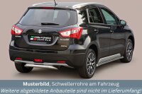 Schwellerrohre ohne Tritt für Suzuki SX4 S-Cross 13- Edelstahl poliert Ø63mm TÜV