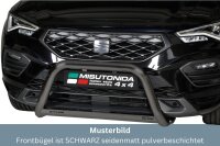 Frontbügel Edelstahl schwarz für Seat Ateca...