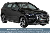 Frontbügel Edelstahl schwarz für Seat Ateca Bj21- Ø63mm Frontschutzbügel