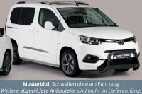 Schwellerrohre ohne Tritt für Toyota Proace City...