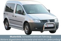 Schwellerrohre ohne Tritt für VW Caddy 2K...