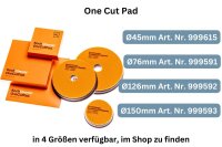 1x Koch Chemie One Cut Pad 150 x 23 mm Polierschwamm Polierpad