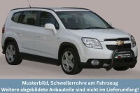 Schwellerrohre SCHWARZ ohne Tritt für CHEVROLET...