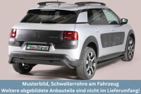 Schwellerrohre SCHWARZ ohne Tritt für Citroen C4...