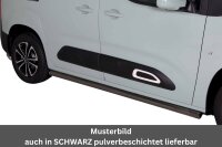 Schwellerrohre SCHWARZ ohne Tritt für Citroen...