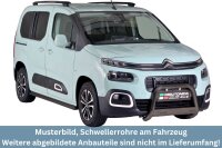 Schwellerrohre SCHWARZ ohne Tritt für Citroen...