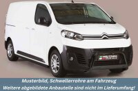 Schwellerrohre SCHWARZ ohne Tritt für Citroen Jumpy...