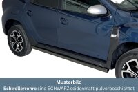 Schwellerrohre SCHWARZ ohne Tritt für Dacia Duster...