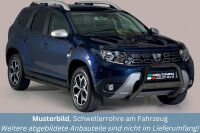 Schwellerrohre SCHWARZ ohne Tritt für Dacia Duster...