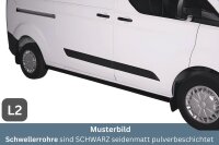 Schwellerrohre SCHWARZ ohne Tritt für Ford Transit...