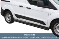 Schwellerrohre SCHWARZ ohne Tritt für Ford Transit...