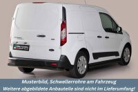 Schwellerrohre SCHWARZ ohne Tritt für Ford Transit Connect & Tourneo 2018- Edelstahl Ø63mm TÜV