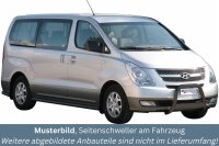 Schwellerrohre SCHWARZ ohne Tritt für Hyundai H1 Starex 2008- Edelstahl Ø63mm TÜV