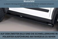 Schwellerrohre SCHWARZ ohne Tritt für Kia Carens...