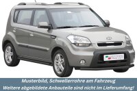 Schwellerrohre SCHWARZ ohne Tritt für Kia Soul...