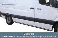 Schwellerrohre SCHWARZ ohne Tritt für Mercedes...