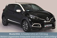 Schwellerrohre SCHWARZ ohne Tritt für Renault Captur...