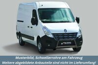 Schwellerrohre SCHWARZ ohne Tritt für Renault Master...