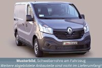 Schwellerrohre SCHWARZ ohne Tritt für Renault Trafic...