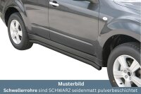 Schwellerrohre SCHWARZ ohne Tritt für Subaru...