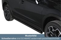 Schwellerrohre SCHWARZ ohne Tritt für Subaru XV (G4)...