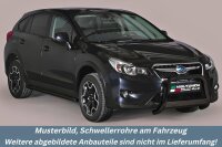 Schwellerrohre SCHWARZ ohne Tritt für Subaru XV (G4)...