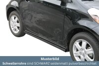 Schwellerrohre SCHWARZ ohne Tritt für TOYOTA IQ...