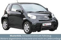 Schwellerrohre SCHWARZ ohne Tritt für TOYOTA IQ...