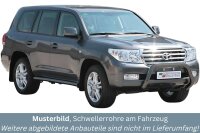 Schwellerrohre SCHWARZ ohne Tritt für TOYOTA Land...