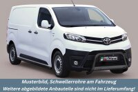 Schwellerrohre SCHWARZ ohne Tritt für Toyota Proace Bj.16- Edelstahl Ø63mm TÜV