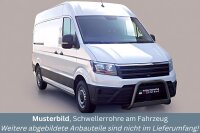 Schwellerrohre SCHWARZ ohne Tritt für VW Crafter...