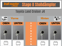2 Stoßdämpfer Trailmaster für Toyota...