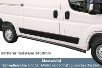 Schwellerrohre SCHWARZ ohne Tritt für OPEL Movano C...