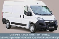 Schwellerrohre SCHWARZ ohne Tritt für OPEL Movano C...