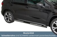 Schwellerrohre SCHWARZ Design für SEAT Ateca ab...